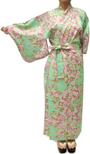 画像をギャラリービューアに読み込む, Women&#39;s Easy Yukata  / Kimono Robe : Japanese Traditional Clothes - SAKURA Turquois
