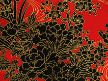 画像をギャラリービューアに読み込む, Women&#39;s Easy Yukata / Kimono Robe :  Japanese Traditional Clothes - Flowing Peony Red
