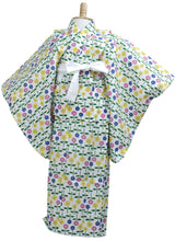 画像をギャラリービューアに読み込む, Girls&#39; Yukata Heko-obi 2 items sets :Japanese Traditional Clothes  - Daisy Green Scandinavian Design
