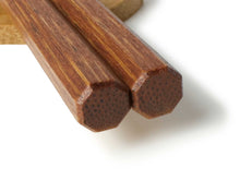 Load image into Gallery viewer, Japanese Bamboo Craft: Chopstick - Octagon Smoked Soot Bamboo
