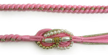 画像をギャラリービューアに読み込む, Women&#39;s Silk Obijime for Japanese Traditional Kimono -Twisted Pearl Beads Light pink
