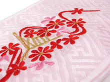 將圖片載入圖庫檢視器 Girl rayon Haneri  for Japanese Traditional Kimono -embroidery white treasure pattern
