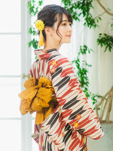 画像をギャラリービューアに読み込む, Corsage Hair Accessory Clip  for Japanese Traditional Clothes -  Yellow Flower

