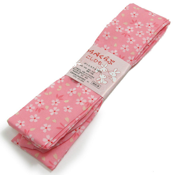 Kid's Polyester Koshihimo Cord  for Japanese Traditional Clothes - Pink Cherry Blossoms