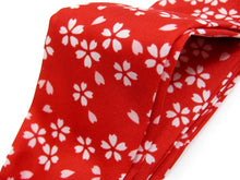 画像をギャラリービューアに読み込む, Kid&#39;s Polyester Koshihimo Cord  for Japanese Traditional Clothes - Red Cherry Blossoms
