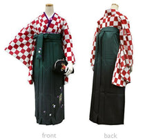 画像をギャラリービューアに読み込む, Women&#39;s Hakama Skirt  for Japanese Traditional Kimono - Arrow Feather Embroidery Gradation Color
