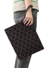 Load image into Gallery viewer, Men&#39;s Clutch Bag A4 size - Black Brown Geometric

