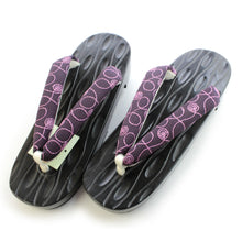 画像をギャラリービューアに読み込む, Ladies&#39; Geta (Japanese Sandals) for Japanese Traditional Kimono/Yukata: Purple Spiral Thong 23.0 - 24.5 cm
