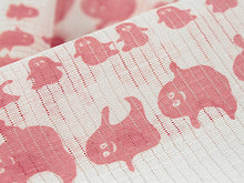 画像をギャラリービューアに読み込む, Hemp Haneri for Japanese Traditional Kimono - Ro White Ghost Pink Odiyaorimono
