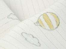 Load image into Gallery viewer, Silk combined weave Haneri for Japanese Traditional Kimono - Ro White hand drawn balloon 
