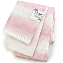 Load image into Gallery viewer, Ladies&#39; Hanhaba-Obi for Japanese Traditional Kimono - White x Pink Stripe
