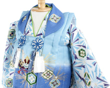 Load image into Gallery viewer, Baby Separate Kimono 3 Item Set : Japanese Traditional Clothes- White x Blue
