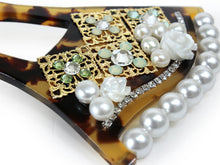 画像をギャラリービューアに読み込む, Kanzashi: Japanese Traditional Hair Accessory - Tortoiseshell Pearl Beads ichibi
