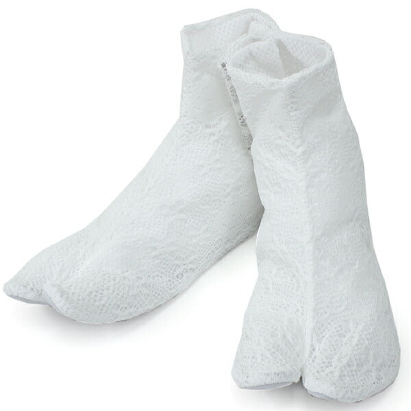 Ladies' Polyester Tabi Socks with 5 Clips (Kohaze Clasps) for Japanese Traditional Kimono : Field Sensor ,Lace