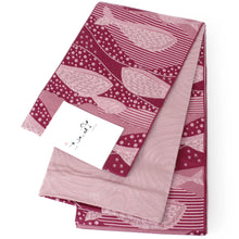 Load image into Gallery viewer, Women&#39;s Hanhaba-Obi for Japanese Traditional Kimono - Reversible Long Pink Whales
