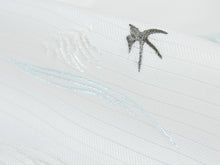 Load image into Gallery viewer, Sillook Polyester Haneri for Japanese Traditional Kimono - white swallow embroidery
