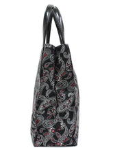 Load image into Gallery viewer, Cotton Tote Bag - Black Paisley 
