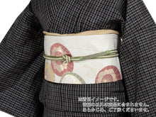 Load image into Gallery viewer, Silk Obijime Hiragumi Kumihimo for Japanese Traditional Kimono - Inden Hexagonal Matcha x White
