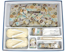 画像をギャラリービューアに読み込む, Boy&#39;s Polyester Hakama Set 7 Items for Japanese Traditional Kimono - Five colors Flower Turtle Shell
