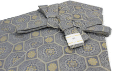 画像をギャラリービューアに読み込む, Boy&#39;s Polyester Hakama Set 7 Items  for Japanese Traditional Kimono - Gray Diagonal Shokkomon
