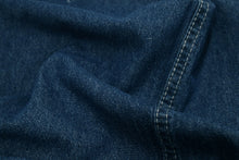 画像をギャラリービューアに読み込む, Women&#39;s Unlined Denim Kimono Blue with Stitches: Japanese Traditional Clothes
