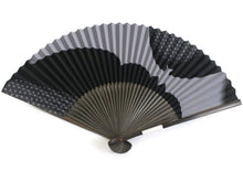 画像をギャラリービューアに読み込む, Men&#39;s Paper Sensu : Japanese Traditional Folding Fan - Black Bat
