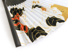 画像をギャラリービューアに読み込む, Men&#39;s Paper Sensu :Japanese Traditional Folding Fan - White Fujin
