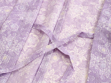 画像をギャラリービューアに読み込む, Women&#39;s Kimono Haori Jacket Long  for Japanese Traditional Clothes- Purple Arabesque
