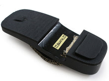 画像をギャラリービューアに読み込む, Mens Paulownia Geta(Japanese Sandals) for Japanse Traditional Kimono/Yukata: Black Coating stand Black cloth Design of Kikubishi Clog thong 26 - 28 cm
