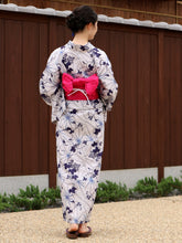 画像をギャラリービューアに読み込む, Ladies&#39; Cotton Yukata : Japanese Traditional Clothes -  Blue Gray Asanoha Ivy ICHIDA HIROMI KONOMI

