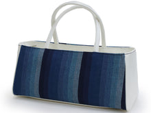 Load image into Gallery viewer, Landscape Tote Bag - Blue Stripe Awashijira

