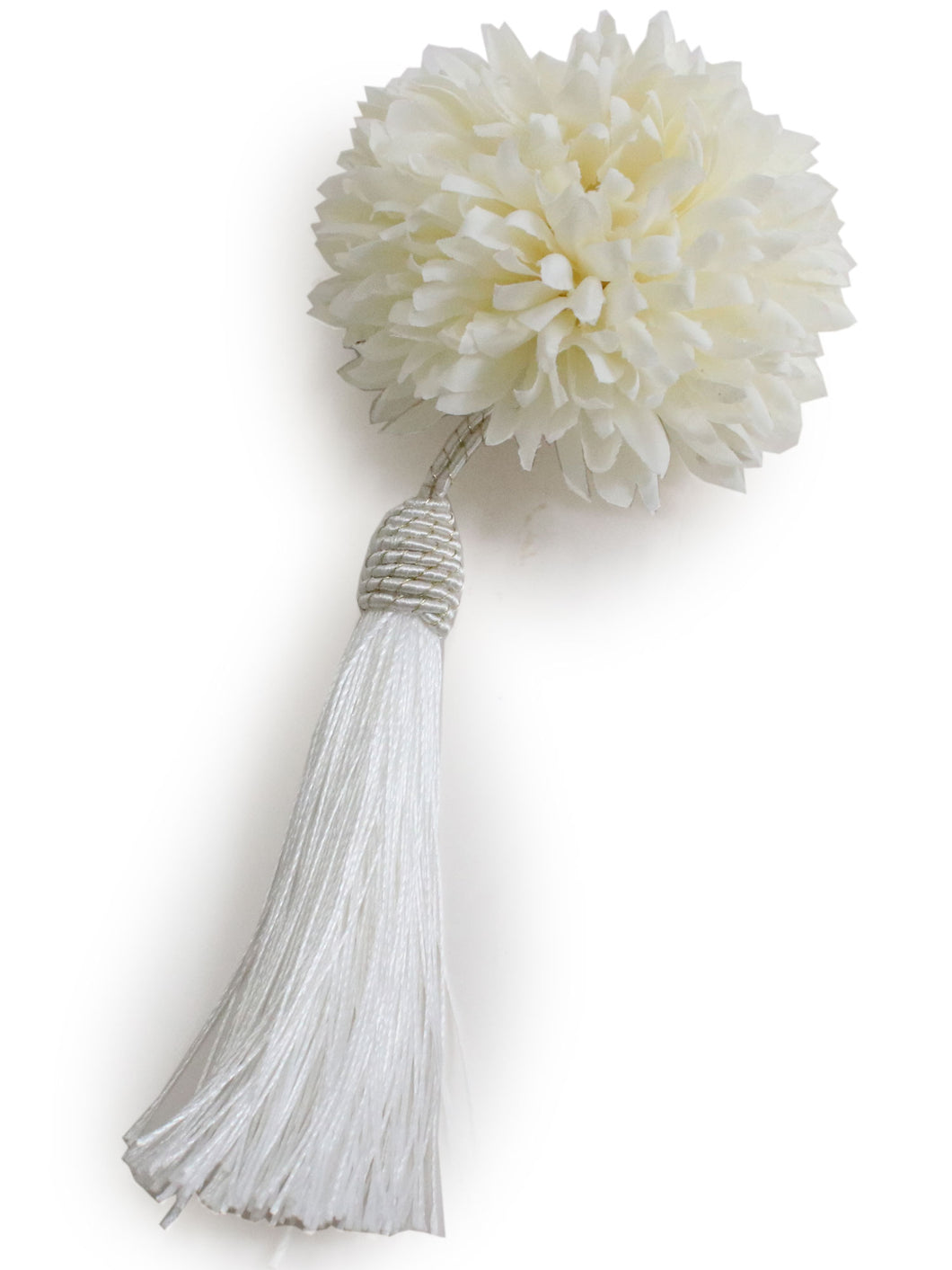 Corsage Hair Accessory Clip  for Japanese Traditional Clothes -  White Flower