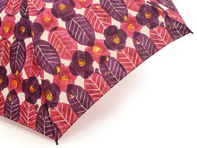 將圖片載入圖庫檢視器 Folding Umbrella Red x Purple &quot;Postal Office Camellia&quot; Misuzu Uta
