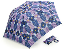 將圖片載入圖庫檢視器 Folding Umbrella Blue x Purple &quot;Postal Office Camellia&quot; Misuzu Uta
