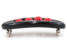Load image into Gallery viewer, Obidome Black Oval Red Beads
