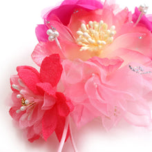 將圖片載入圖庫檢視器 Hair accessories comb  for Japanese Traditional Clothes -pink flower
