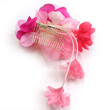 Load image into Gallery viewer, Hair accessories comb  for Japanese Traditional Clothes -pink flower 
