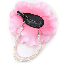 Load image into Gallery viewer, Hair Accessories Clip  for Japanese Traditional Clothes  -Pink Rose Pearl Beads 
