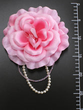 Load image into Gallery viewer, Hair Accessories Clip  for Japanese Traditional Clothes  -Pink Rose Pearl Beads 

