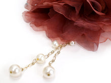 將圖片載入圖庫檢視器 Hair Accessory Clip  for Japanese Traditional Clothes -  Brown Pearl Beads
