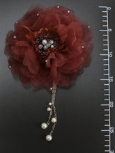 Load image into Gallery viewer, Hair Accessory Clip  for Japanese Traditional Clothes -  Brown Pearl Beads
