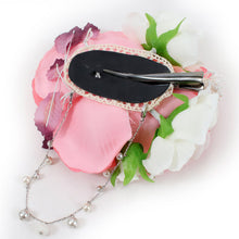 將圖片載入圖庫檢視器 Hair Accessories Headband Clip 2 Piece Set  for Japanese Traditional Clothes -Pink Rose Pearl Beads
