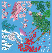 画像をギャラリービューアに読み込む, Furoshiki L-Size 118cm Four Seasons in Japan

