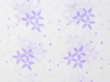 將圖片載入圖庫檢視器 Silk Obiage Sha Leno for Japanese Traditional Kimono - White Purple Flowers
