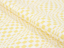 画像をギャラリービューアに読み込む, Silk Obiage Sha Leno for Japanese Traditional Kimono - White x Yellow Geometric
