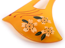 Load image into Gallery viewer, Kanzashi Stick : Japanese Traditional Hair Accessory- acrylic hairpin, tortoiseshell pattern, cherry blossom
