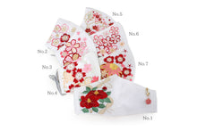 Load image into Gallery viewer, White Color Embroidery 3D Face Mask With Mask Charm - 7 Design Choices
