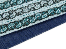 画像をギャラリービューアに読み込む, Men&#39;s Washable Obi Belt Reversible for Japanese Traditional Kimono: Paisley Blue Black x Indigo Blue
