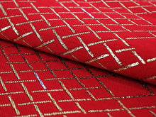 Load image into Gallery viewer, Ladies&#39; Nagoya Obi for Japanese Traditional Kimono- Red Geometric
