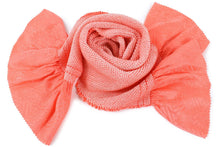 將圖片載入圖庫檢視器 Silk Obiage for Japanese Traditional Kimono - Shiborizome Pink Orange
